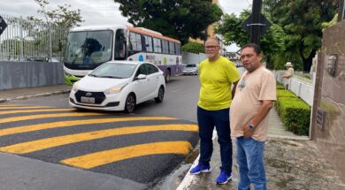 Vereador Marcílio do HBE conseguiu a instalação da lombada em frente a Vila Olímpica Parahyba